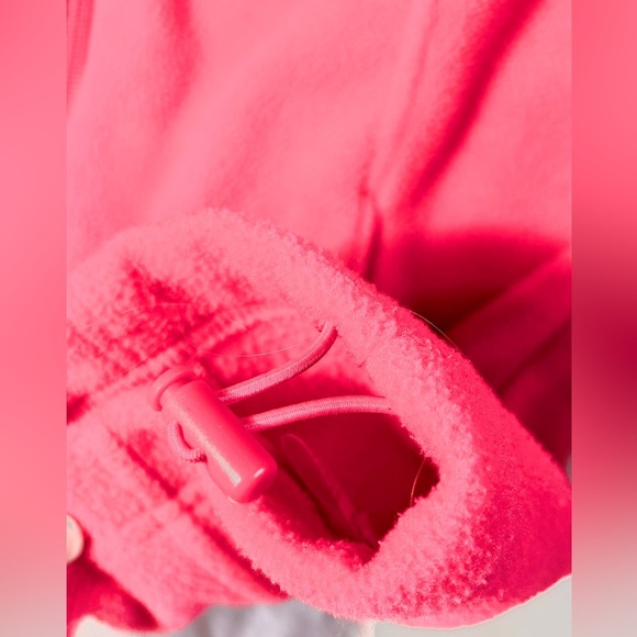 Columbia Fleece Jacket Women’s Pink 2 pocket & Waist‎ Tighten Elastic - Picture 4 of 5